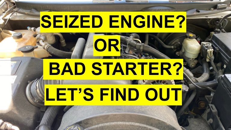 Can a Starter Lock Up an Engine?